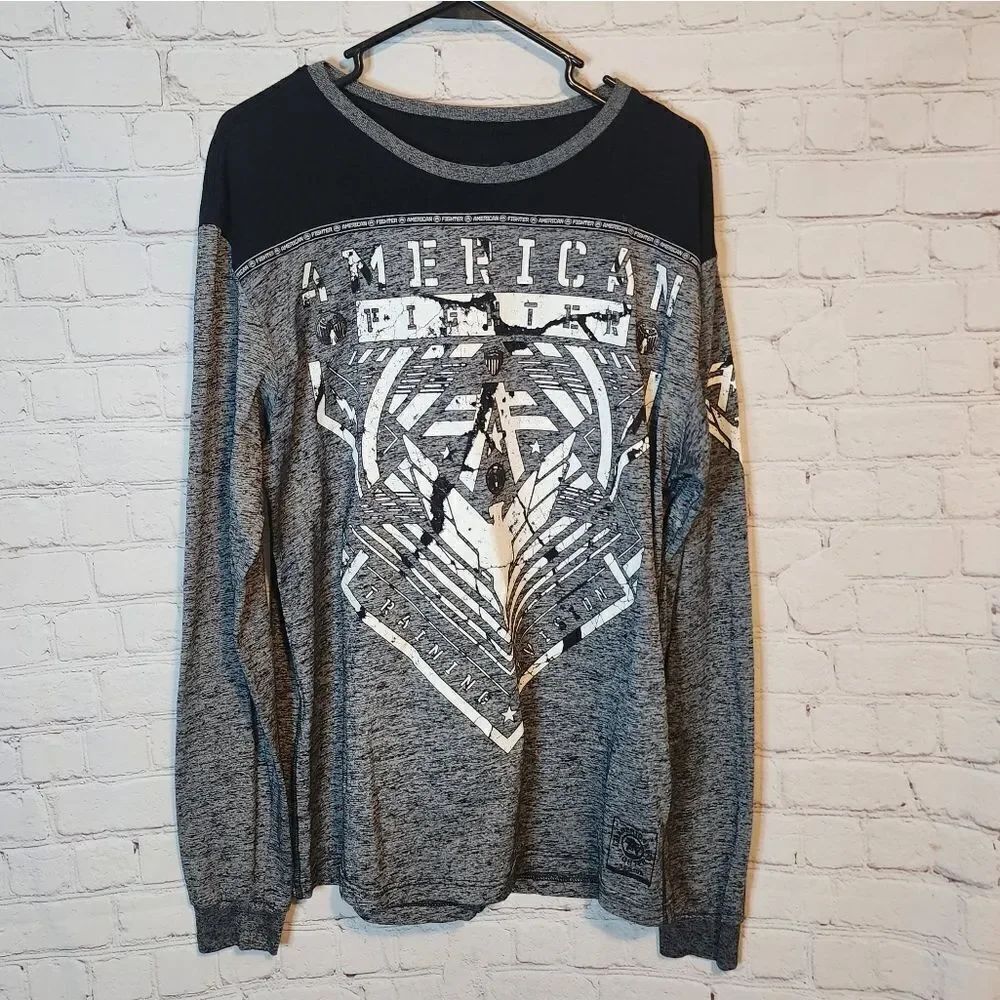 Men's American Fighter longsleeve shirt, size Large